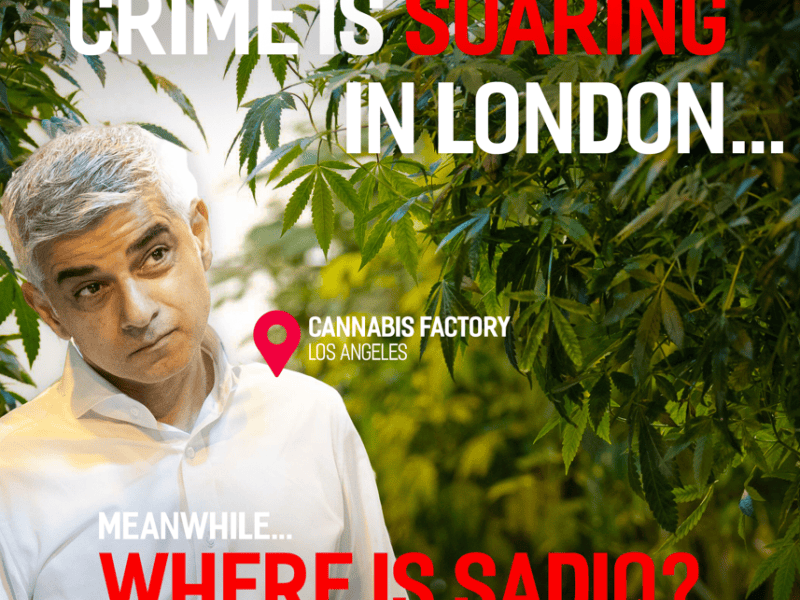 Conservative Party Chairman opposes Sadiq Khan’s cannabis decriminalisation